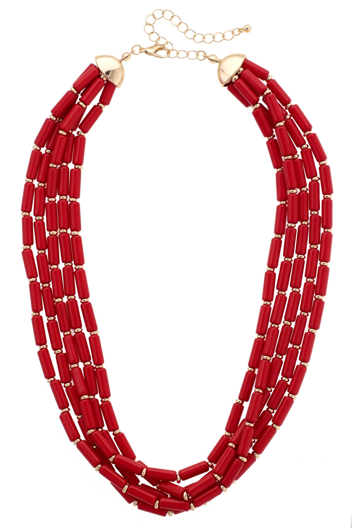 Santorini Multi-Strand Beaded Necklace