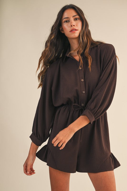 Brown romper