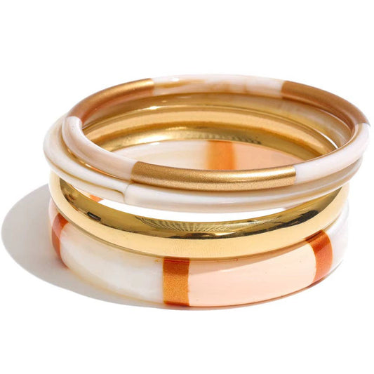 Socialite Bangle Set Beige